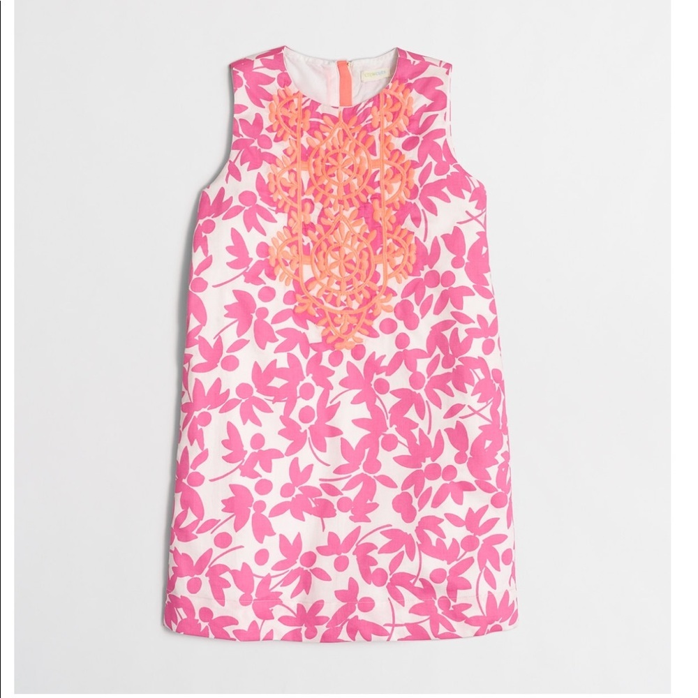 NWT Crewcuts Embroidered Shift Dress